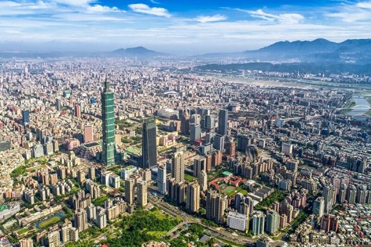 Thành phố Đài Bắc nhìn từ trên cao