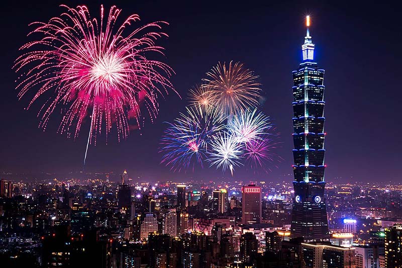 Thăm tháp Đài Bắc 101 vào năm mới