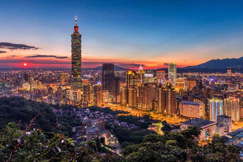 Tháp Đài Bắc Taipei 101 của du lịch Đài Loan